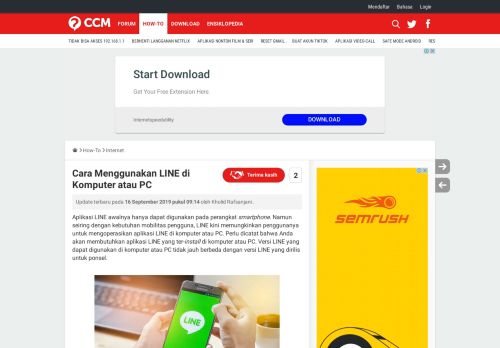 
                            7. Cara Menggunakan LINE di Komputer atau PC - CCM