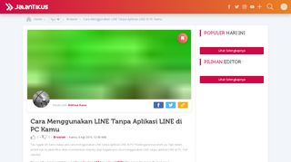 
                            12. Cara Menggunakan LINE Tanpa Aplikasi LINE di PC Kamu ...