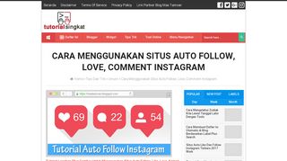 
                            12. Cara Menggunakan Situs Auto Follow, Love, Comment Instagram