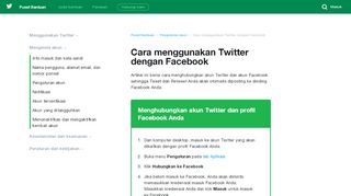 
                            9. Cara menggunakan Twitter dengan Facebook