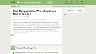 
                            12. Cara Menggunakan WhatsApp tanpa Nomor Telepon - wikiHow