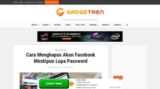 
                            4. Cara Menghapus Akun Facebook Meskipun Lupa Password | Gadgetren