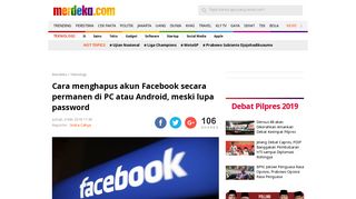 
                            10. Cara menghapus akun Facebook secara permanen di PC atau ...