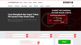 
                            13. Cara Mengikuti dan Dapat Token PB Garena Putar Roda Cinta