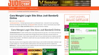 
                            5. Cara Mengisi Login Site Situs Judi BandarQ Online - Judi BandarQ ...