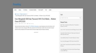 
                            10. Cara Mengubah SSID dan Password WiFi First Media – Modem Cisco ...