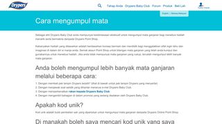 
                            4. Cara mengumpul mata - Drypers Baby Club - Drypers ...