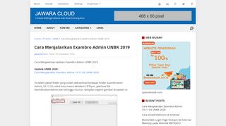 
                            3. Cara Menjalankan Exambro Admin UNBK 2019 - Jawara Cloud