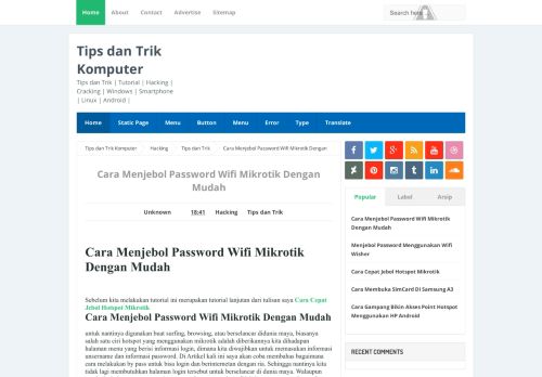 
                            13. Cara Menjebol Password Wifi Mikrotik Dengan Mudah - Tips dan Trik ...