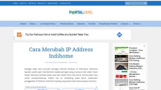 
                            5. Cara Merubah IP Address Indihome - Portal Uang