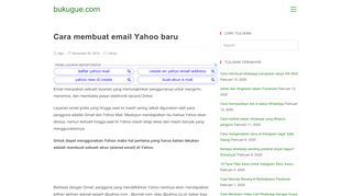 
                            8. Cara mudah daftar akun email YAHOO!!! ( #3 menit selesai) - Bukugue