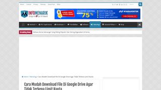 
                            5. Cara Mudah Download File Di Google Drive Agar Tidak Terkena Limit ...