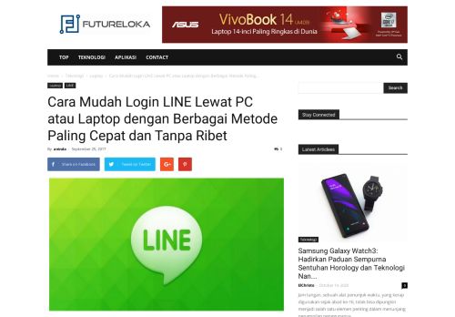 
                            3. Cara Mudah Login LINE Lewat PC atau Laptop | Futureloka