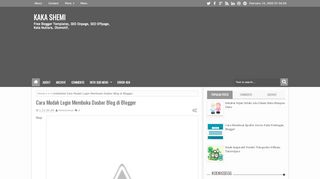 
                            10. Cara Mudah Login Membuka Dasbor Blog di Blogger |   Kaka Shemi‏