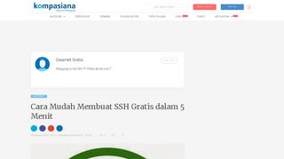 
                            9. Cara Mudah Membuat SSH Gratis dalam 5 Menit oleh Gwarnet Gratis ...