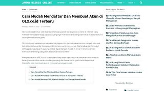 
                            6. Cara Mudah Mendaftar Dan Membuat Akun di OLX.co.id Terbaru ...