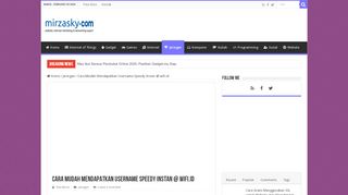 
                            6. Cara Mudah Mendapatkan Username Speedy Instan @ wifi.id