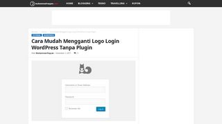 
                            9. Cara Mudah Mengganti Logo Login WordPress Tanpa Plugin