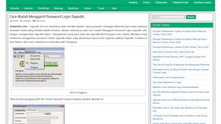 
                            13. Cara Mudah Mengganti Password Login Dapodik - Rumah Shaleh