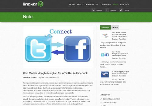 
                            6. Cara Mudah Menghubungkan Akun Twitter ke Facebook - Lingkar 9