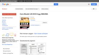 
                            11. Cara Mudah UN 09 B Ingg SMA/MA - Resultaten voor Zoeken naar boeken met Google