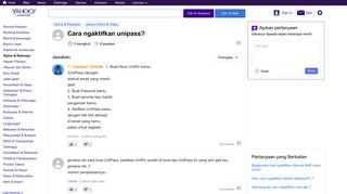 
                            12. cara ngaktifkan unipass? | Yahoo Answers