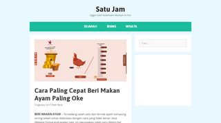 
                            3. Cara Paling Cepat Beri Makan Ayam Paling Oke - Satu Jam