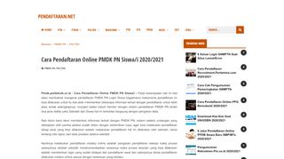 
                            5. Cara Pendaftaran Online PMDK PN Untuk Siswa 2019/2020 ...