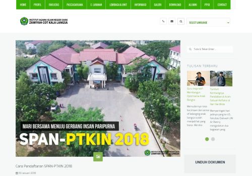 
                            9. Cara Pendaftaran SPAN-PTKIN 2018 - iain langsa