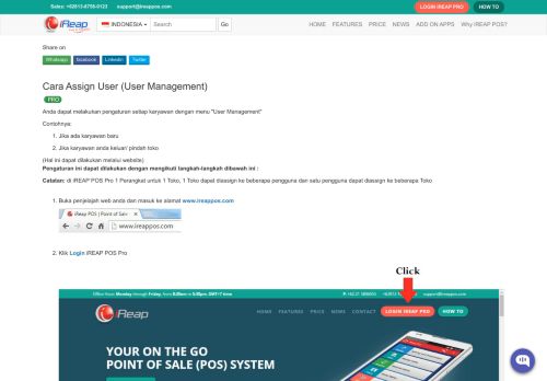 
                            3. Cara Pengaturan User - iReap POS