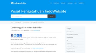 
                            10. Cara Penggunaan WebSite Builder - IndoWebsite