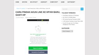 
                            1. Cara Pindah Akun LINE ke HP/HH Baru, Ganti HP | ITPOIN