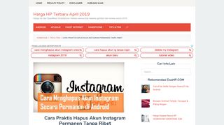 
                            3. √ Cara Praktis Hapus Akun Instagram Permanen Tanpa Ribet | Harga ...