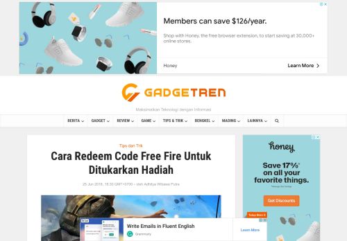 
                            5. Cara Redeem Code Free Fire Untuk Ditukarkan Hadiah | Gadgetren