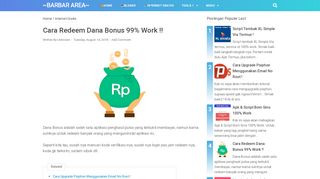 
                            12. Cara Redeem Dana Bonus 99% Work !! - ~Barbar Area~