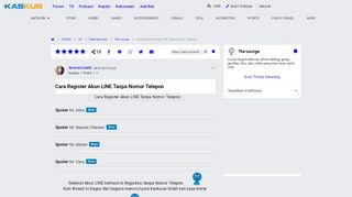
                            12. Cara Register Akun LINE Tanpa Nomor Telepon | KASKUS