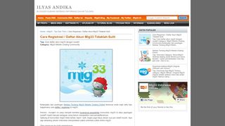 
                            4. Cara Registrasi / Daftar Akun Mig33 Tidaklah Sulit - Blogger Subang ...