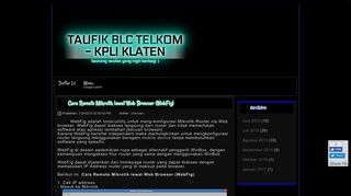 
                            2. Cara Remote Mikrotik lewat Web Browser (WebFig) | TAUFIK BLC ...