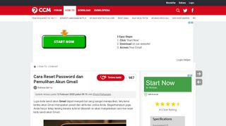 
                            3. Cara Reset Password dan Pemulihan Akun Gmail - CCM