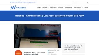 
                            9. Cara reset password modem ZTE F609 100% Berhasil - Mataram Web