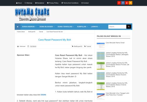 
                            8. Cara Reset Password My Bolt - Hutama Share