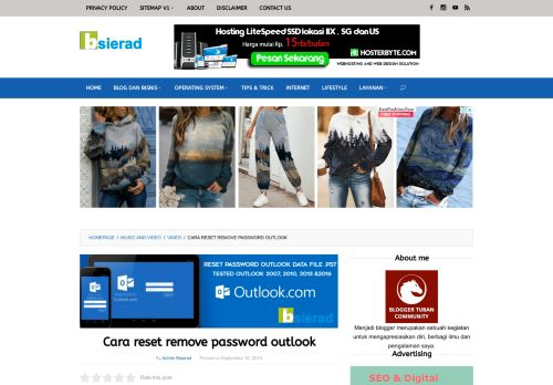 
                            9. Cara reset remove password outlook - Bsierad