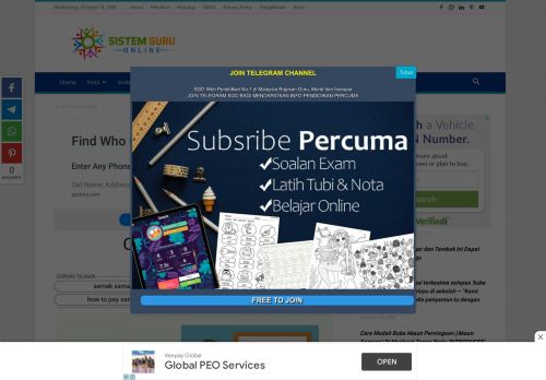 
                            7. Cara Semak Saman - Sistem Guru Online