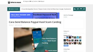 
                            2. Cara Send Balance Paypal Hasil Scam Carding | Infinite Haxor