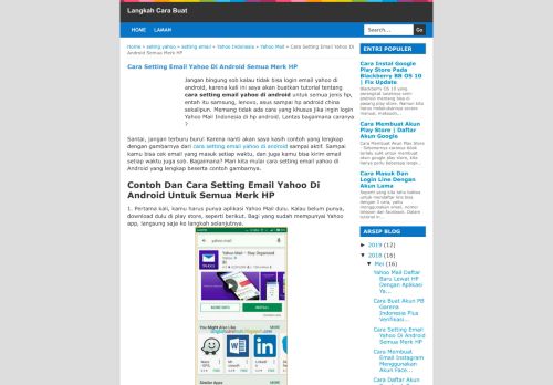 
                            3. Cara Setting Email Yahoo Di Android Semua Merk HP - Langkah Cara ...