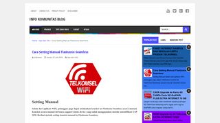 
                            4. Cara Setting Manual Flashzone-Seamless - Info Komunitas Blog