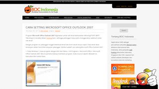 
                            9. Cara Setting Microsoft Office Outlook 2007