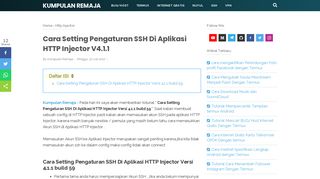 
                            1. Cara Setting Pengaturan SSH Di Aplikasi HTTP Injector V4.1.1 ...