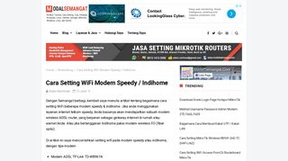 
                            12. Cara Setting WiFi Modem Speedy / Indihome - ModalSemangat.Com