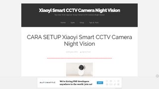 
                            6. CARA SETUP Xiaoyi Smart CCTV Camera Night Vision | Xiaoyi ...